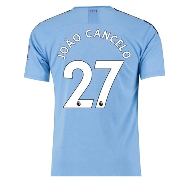 Camiseta Manchester City NO.27 Cancelo Primera equipo 2019-20 Azul
